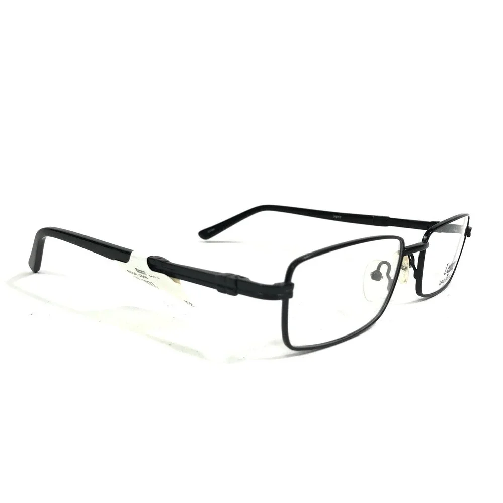 Legacy MM 1011 BK Eyeglasses Frames Black Rectangular Full Rim 55-18-145